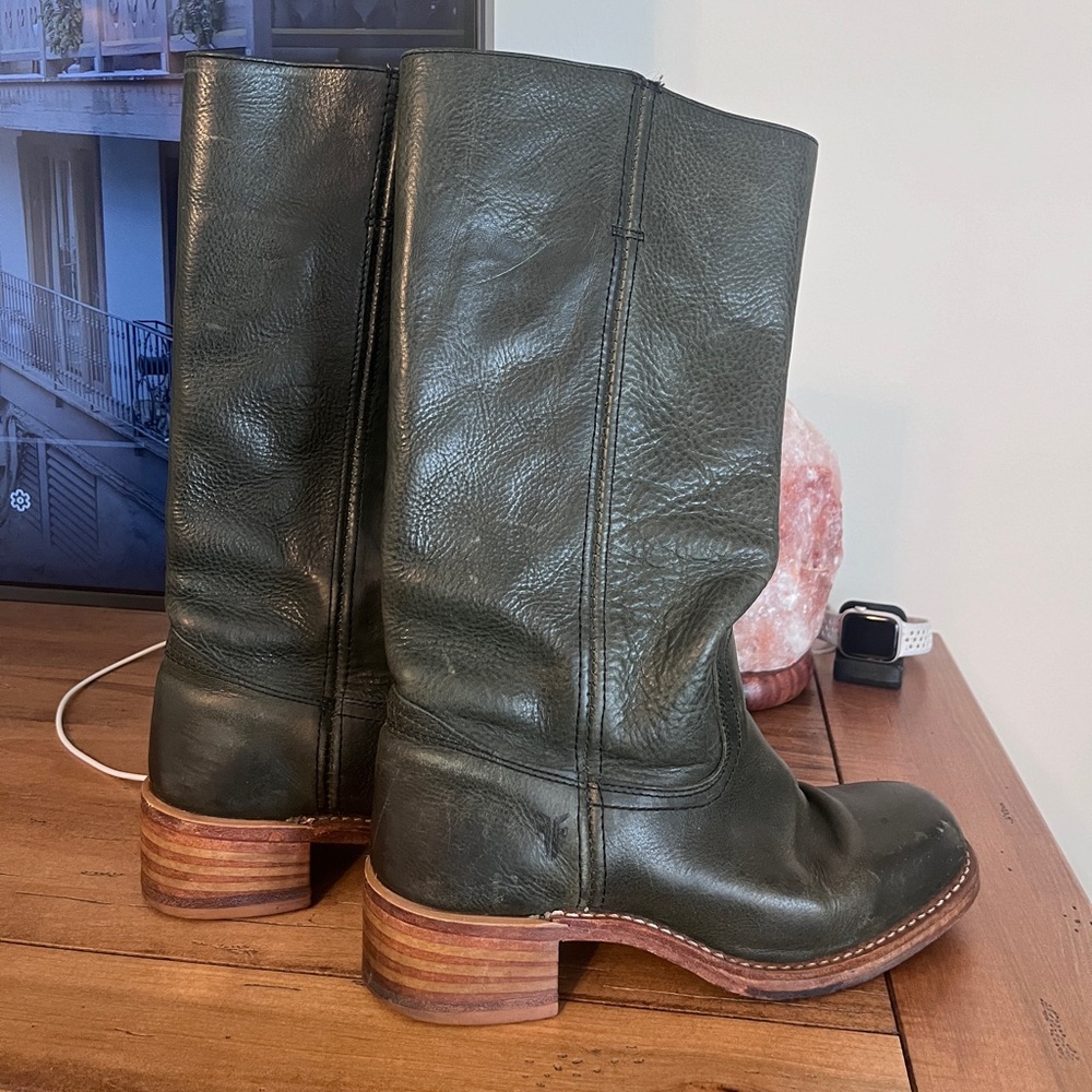 SOLD Vintage Green Frye Campus Boots EUC